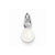 14k White Gold Genuine Pearl Diamond pendant, Dazzling Pendants for Necklace