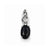 14k White Gold Genuine Sapphire Diamond pendant, Exquisite Pendants for Necklace