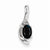 14k White Gold Genuine Sapphire Diamond pendant, Appealing Pendants for Necklace