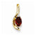 14k Gold Diamond & Garnet pendant, Beautiful Pendants for Necklace