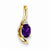 14k Gold Diamond & Amethyst pendant, Delightful Pendants for Necklace