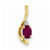 14k Gold Diamond & Genuine Ruby pendant, Gorgeous Pendants for Necklace
