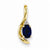 14k Gold Diamond & Genuine Sapphire pendant, Stylish Pendants for Necklace
