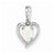 14k White Gold Genuine Opal Diamond pendant, Gorgeous Pendants for Necklace