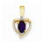 14k Gold Diamond & Amethyst pendant, Alluring Pendants for Necklace