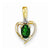 14k Gold Diamond & Genuine Emerald pendant, Adorable Pendants for Necklace