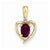 14k Gold Diamond & Genuine Ruby pendant, Beautiful Pendants for Necklace