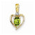 14k Gold Diamond & Peridot pendant, Delightful Pendants for Necklace