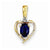 14k Gold Diamond & Genuine Sapphire pendant, Exquisite Pendants for Necklace