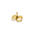 Two Puffed Hearts Charm in 14k Gold
