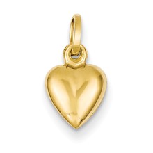 14k Gold Heart Charm hide-image
