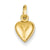 14k Gold Heart Charm hide-image