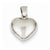 14k White Gold Puffed Heart Pendant, Pendants for Necklace