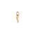 Italian Horn Charm in 14k Gold