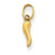 14k Gold Italian Horn Charm hide-image