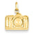 14k Gold 3-D Polished Camera Charm hide-image