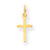 14k Gold Small Cross Charm hide-image