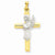 14k Gold Angel & Cross Pendant, Pendants for Necklace