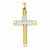 14k Gold Two-tone Claddagh Cross pendant, Alluring Pendants for Necklace