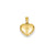 Puffed Heart Charm in 14k Gold