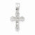14k White Gold Diamond Cross Pendant, Exquisite Pendants for Necklace