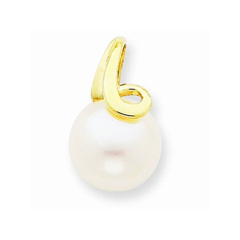 14k Gold Cultured Pearl pendant, Pretty Pendants for Necklace