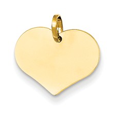 14k Gold Heart Charm hide-image