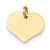 14k Gold Heart Charm hide-image