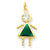 14k Gold May Girl Birthstone Charm hide-image