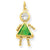 14k Gold August Girl Birthstone Charm hide-image