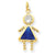 14k Gold September Girl Birthstone Charm hide-image
