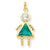 14k Gold December Girl Birthstone Charm hide-image