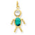 14k Gold December Boy Birthstone Charm hide-image