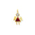 January Girl Angel Birthstone Charm in 14k Gold