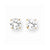 14k Yellow Gold 6.5mm CZ stud Earrings