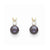 14k Yellow Gold 7mm Black Pearl AAA Quality Diamond Pendant, Jewelry Pendants for Women