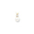 14k Yellow Gold 7mm Pearl VS Diamond Pendant, Jewelry Pendants for Women