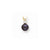 14k Yellow Gold 6mm Black Pearl VS Diamond Pendant, Jewelry Pendants for Women