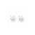 14k White Gold 3.25mm CZ stud Earrings