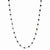 14K White Gold Black Diamond Briolette Necklace