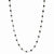 14K White Gold Black Diamond Briolette Necklace
