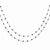 14K White Gold Black Diamond Briolette Necklace