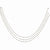 14K White Gold Coffee Brown Diamond Briolette Necklace