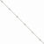 14K White Gold Diamond Rolo Necklace