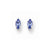 14k Yellow Gold Tanvorite marquis stud Earring, Jewelry Earrings