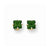 14k Yellow Gold 5mm Princess Cut Mount St. Helens Earring, Jewelry Earrings