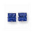 14k White Gold 7mm Princess Cut Tanvorite Earring, Jewelry Earrings