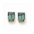 14k Yellow Gold 8x6mm Emerald Cut Mount St. Helens Earring, Jewelry Earrings