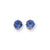 14k White Gold 7mm Tanvorite Earring, Jewelry Earrings