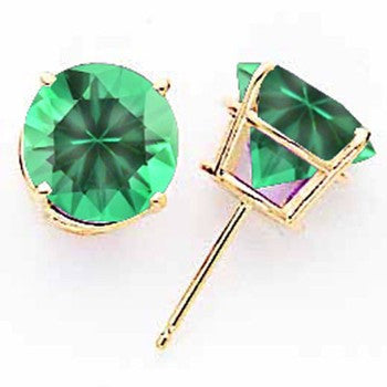 14k Yellow Gold 9mm Mount St. Helens Earring, Jewelry Earrings
